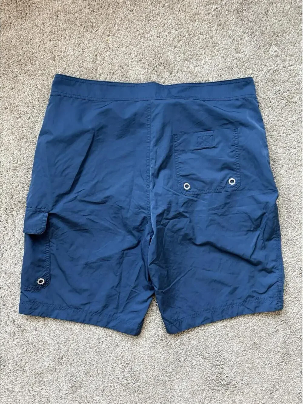 Robert Graham Men's Size Large Cargo Classic‎ Fit Swim Shorts Blue Board Shorts